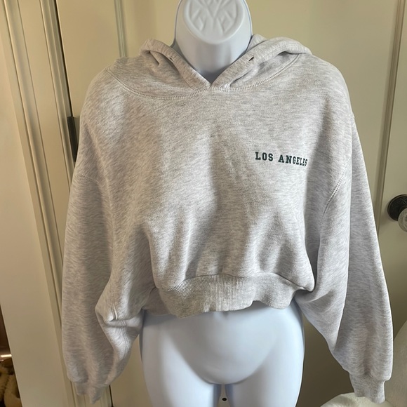 Super pretty Garage “Los Angeles” cropped hoodie size XS - Picture 1 of 8